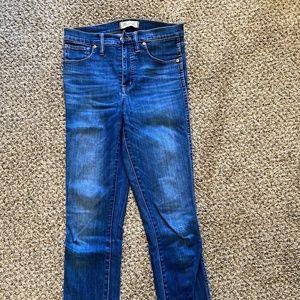 Madewell high rise skinny jeans